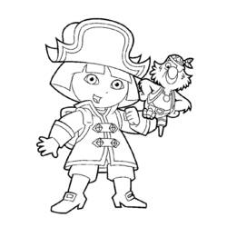 Dibujo para colorear: Dora the Explorer (Dibujos animados) #29950 - Dibujos para Colorear e Imprimir Gratis