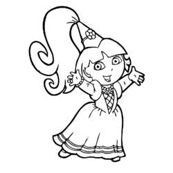 Dibujo para colorear: Dora the Explorer (Dibujos animados) #29952 - Dibujos para Colorear e Imprimir Gratis