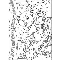 Dibujo para colorear: Dora the Explorer (Dibujos animados) #29959 - Dibujos para Colorear e Imprimir Gratis