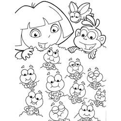 Dibujo para colorear: Dora the Explorer (Dibujos animados) #29960 - Dibujos para Colorear e Imprimir Gratis
