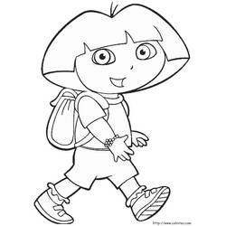 Dibujo para colorear: Dora the Explorer (Dibujos animados) #29972 - Dibujos para Colorear e Imprimir Gratis