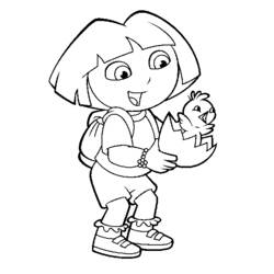 Dibujo para colorear: Dora the Explorer (Dibujos animados) #29983 - Dibujos para Colorear e Imprimir Gratis