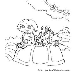 Dibujo para colorear: Dora the Explorer (Dibujos animados) #29991 - Dibujos para Colorear e Imprimir Gratis