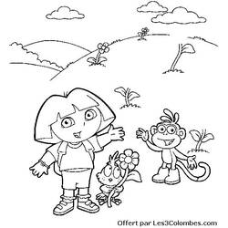 Dibujo para colorear: Dora the Explorer (Dibujos animados) #30005 - Dibujos para Colorear e Imprimir Gratis