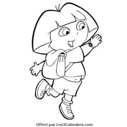 Dibujo para colorear: Dora the Explorer (Dibujos animados) #30006 - Dibujos para Colorear e Imprimir Gratis