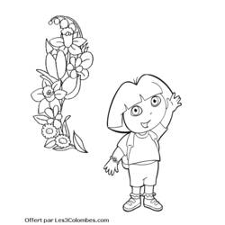 Dibujo para colorear: Dora the Explorer (Dibujos animados) #30008 - Dibujos para Colorear e Imprimir Gratis