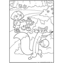 Dibujo para colorear: Dora the Explorer (Dibujos animados) #30022 - Dibujos para Colorear e Imprimir Gratis