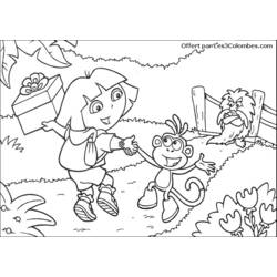 Dibujo para colorear: Dora the Explorer (Dibujos animados) #30025 - Dibujos para Colorear e Imprimir Gratis