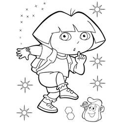 Dibujo para colorear: Dora the Explorer (Dibujos animados) #30035 - Dibujos para Colorear e Imprimir Gratis
