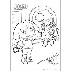 Dibujo para colorear: Dora the Explorer (Dibujos animados) #30044 - Dibujos para Colorear e Imprimir Gratis