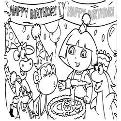 Dibujo para colorear: Dora the Explorer (Dibujos animados) #30055 - Dibujos para Colorear e Imprimir Gratis