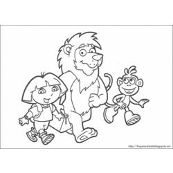 Dibujo para colorear: Dora the Explorer (Dibujos animados) #30072 - Dibujos para Colorear e Imprimir Gratis