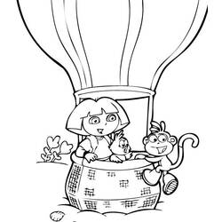 Dibujo para colorear: Dora the Explorer (Dibujos animados) #30102 - Dibujos para Colorear e Imprimir Gratis