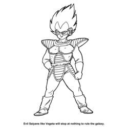 Dibujo para colorear: Dragon Ball Z (Dibujos animados) #38474 - Dibujos para Colorear e Imprimir Gratis