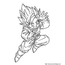 Dibujo para colorear: Dragon Ball Z (Dibujos animados) #38514 - Dibujos para Colorear e Imprimir Gratis