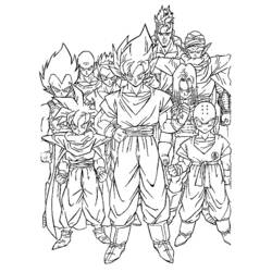 Dibujo para colorear: Dragon Ball Z (Dibujos animados) #38650 - Dibujos para Colorear e Imprimir Gratis