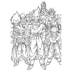 Dibujo para colorear: Dragon Ball Z (Dibujos animados) #38850 - Dibujos para Colorear e Imprimir Gratis