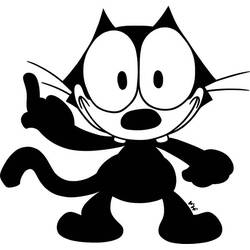 Dibujo para colorear: Felix the Cat (Dibujos animados) #47860 - Dibujos para Colorear e Imprimir Gratis