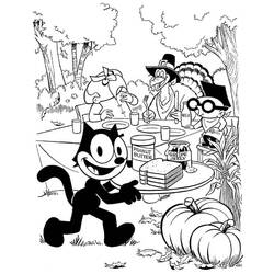 Dibujo para colorear: Felix the Cat (Dibujos animados) #47863 - Dibujos para Colorear e Imprimir Gratis