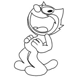 Dibujo para colorear: Felix the Cat (Dibujos animados) #47869 - Dibujos para Colorear e Imprimir Gratis