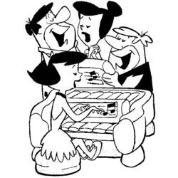 Dibujo para colorear: Flintstones (Dibujos animados) #29570 - Dibujos para Colorear e Imprimir Gratis