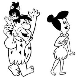 Dibujo para colorear: Flintstones (Dibujos animados) #29600 - Dibujos para Colorear e Imprimir Gratis