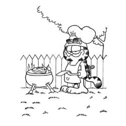 Dibujo para colorear: Garfield (Dibujos animados) #26111 - Dibujos para Colorear e Imprimir Gratis