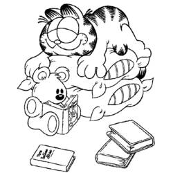 Dibujo para colorear: Garfield (Dibujos animados) #26112 - Dibujos para Colorear e Imprimir Gratis