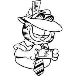 Dibujo para colorear: Garfield (Dibujos animados) #26118 - Dibujos para Colorear e Imprimir Gratis