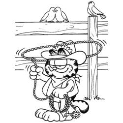 Dibujo para colorear: Garfield (Dibujos animados) #26121 - Dibujos para Colorear e Imprimir Gratis