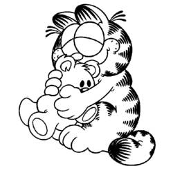 Dibujo para colorear: Garfield (Dibujos animados) #26123 - Dibujos para Colorear e Imprimir Gratis