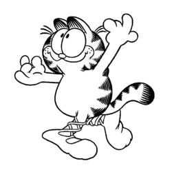 Dibujo para colorear: Garfield (Dibujos animados) #26127 - Dibujos para Colorear e Imprimir Gratis