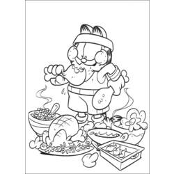 Dibujo para colorear: Garfield (Dibujos animados) #26137 - Dibujos para Colorear e Imprimir Gratis
