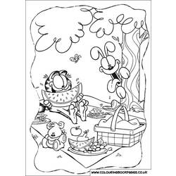 Dibujo para colorear: Garfield (Dibujos animados) #26138 - Dibujos para Colorear e Imprimir Gratis