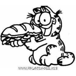Dibujo para colorear: Garfield (Dibujos animados) #26139 - Dibujos para Colorear e Imprimir Gratis
