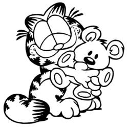 Dibujo para colorear: Garfield (Dibujos animados) #26141 - Dibujos para Colorear e Imprimir Gratis