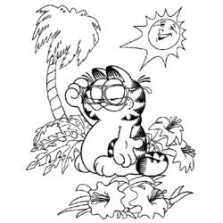 Dibujo para colorear: Garfield (Dibujos animados) #26146 - Dibujos para Colorear e Imprimir Gratis