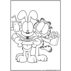 Dibujo para colorear: Garfield (Dibujos animados) #26148 - Dibujos para Colorear e Imprimir Gratis