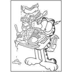 Dibujo para colorear: Garfield (Dibujos animados) #26149 - Dibujos para Colorear e Imprimir Gratis