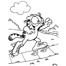 Dibujo para colorear: Garfield (Dibujos animados) #26151 - Dibujos para Colorear e Imprimir Gratis