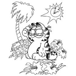 Dibujo para colorear: Garfield (Dibujos animados) #26175 - Dibujos para Colorear e Imprimir Gratis