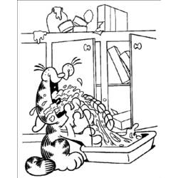 Dibujo para colorear: Garfield (Dibujos animados) #26183 - Dibujos para Colorear e Imprimir Gratis
