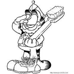 Dibujo para colorear: Garfield (Dibujos animados) #26186 - Dibujos para Colorear e Imprimir Gratis