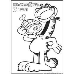 Dibujo para colorear: Garfield (Dibujos animados) #26204 - Dibujos para Colorear e Imprimir Gratis