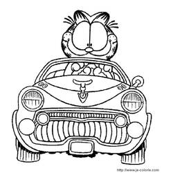 Dibujo para colorear: Garfield (Dibujos animados) #26205 - Dibujos para Colorear e Imprimir Gratis