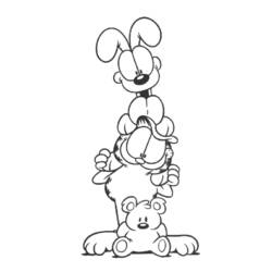 Dibujo para colorear: Garfield (Dibujos animados) #26208 - Dibujos para Colorear e Imprimir Gratis