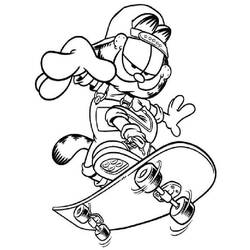 Dibujo para colorear: Garfield (Dibujos animados) #26209 - Dibujos para Colorear e Imprimir Gratis