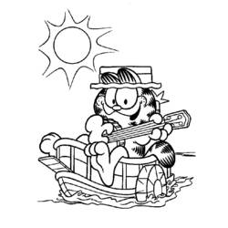 Dibujo para colorear: Garfield (Dibujos animados) #26239 - Dibujos para Colorear e Imprimir Gratis