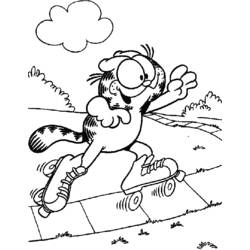 Dibujo para colorear: Garfield (Dibujos animados) #26242 - Dibujos para Colorear e Imprimir Gratis