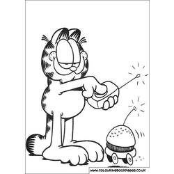 Dibujo para colorear: Garfield (Dibujos animados) #26263 - Dibujos para Colorear e Imprimir Gratis